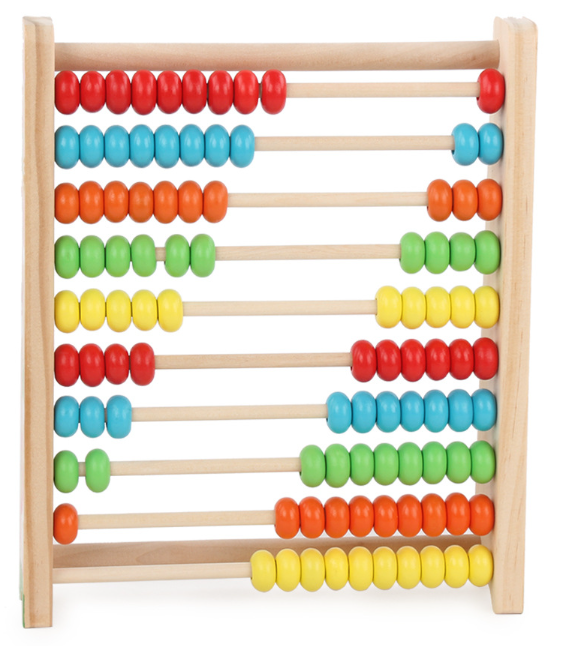 Wooden Abacus Colorful Math Toy