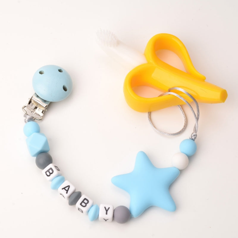 Beaded Silicone Pacifier Chain