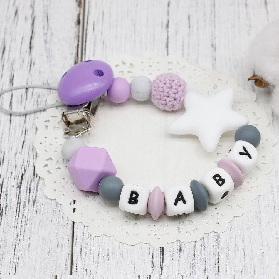 Beaded Silicone Pacifier Chain