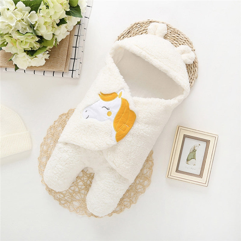 Cotton Bear Swaddle Blanket