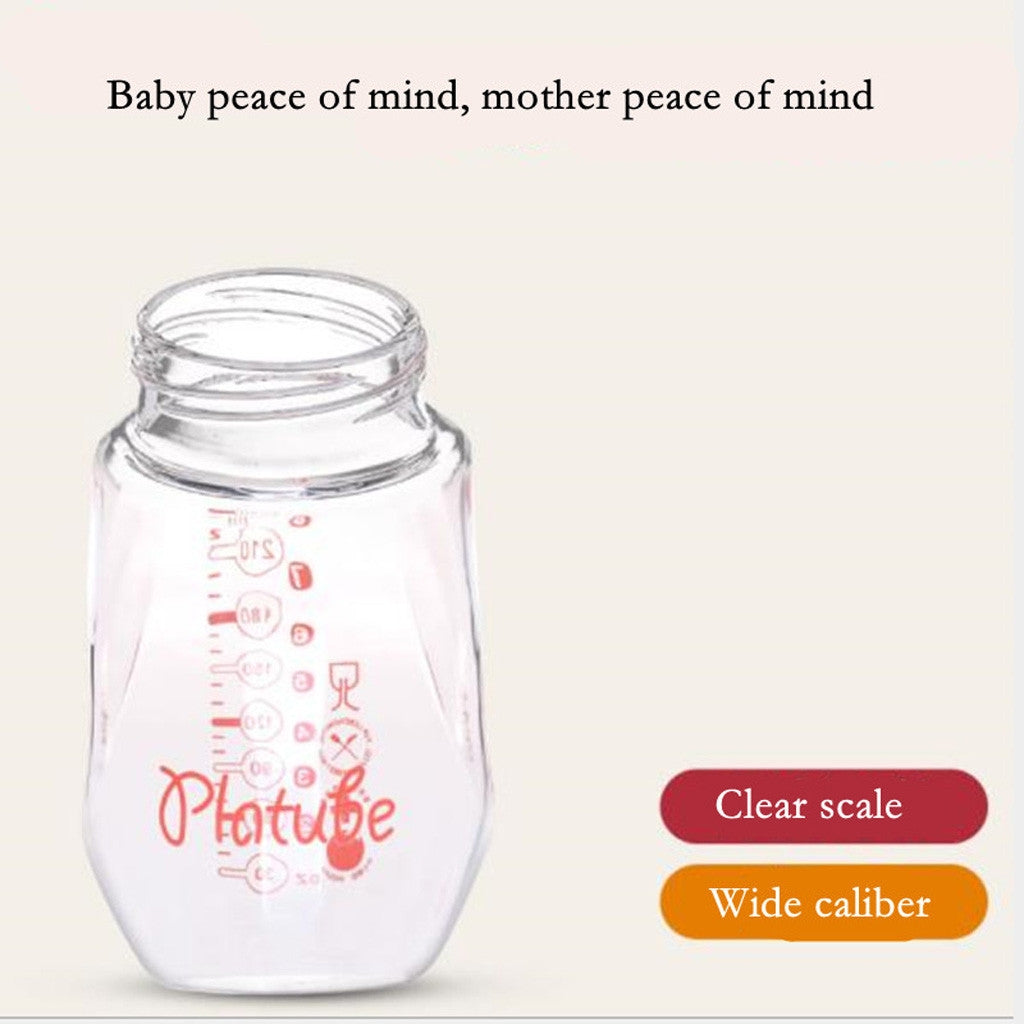 Glass Baby Bottles with Silicone Top