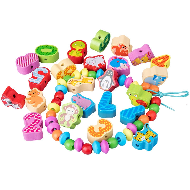 STRINGING THREADING TOYS (60 PCS)