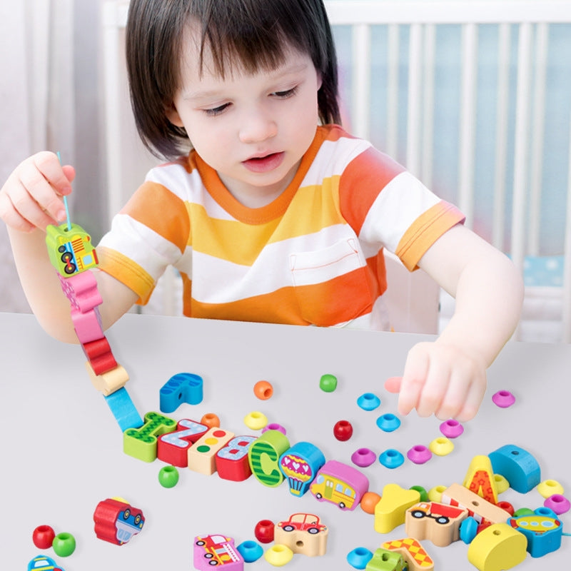 STRINGING THREADING TOYS (60 PCS)