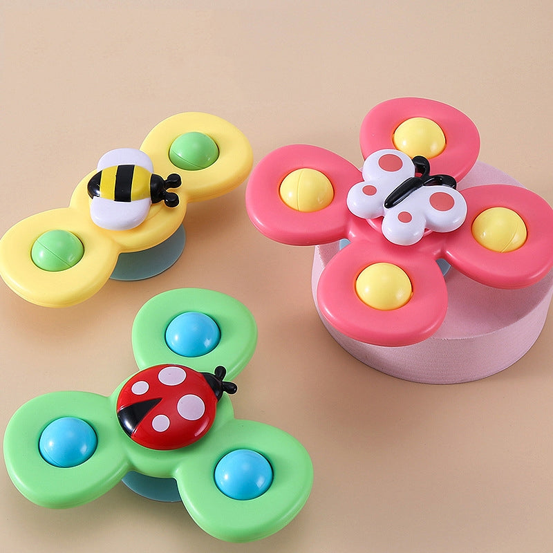 Fingertip Baby Spinning Toy with Suction Cup(3pcs)