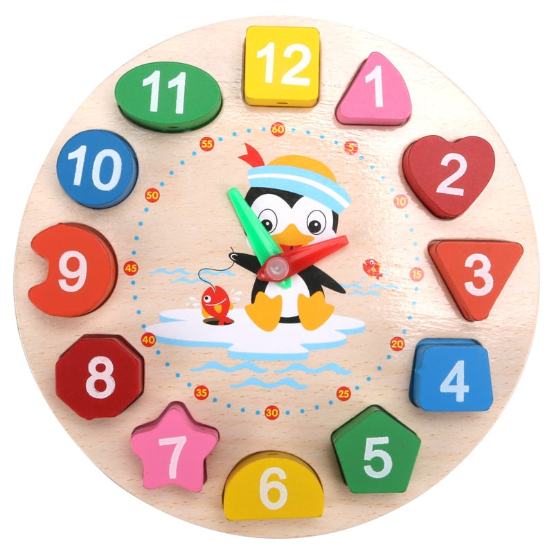 Penguin Clock Early Education Toy