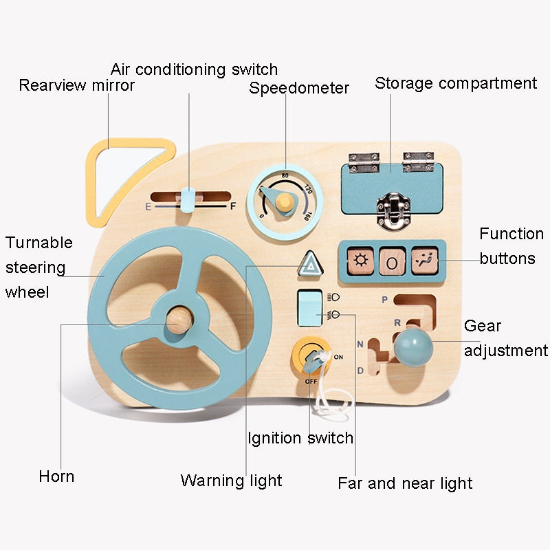 Montessori Style Steering Wheel Toy