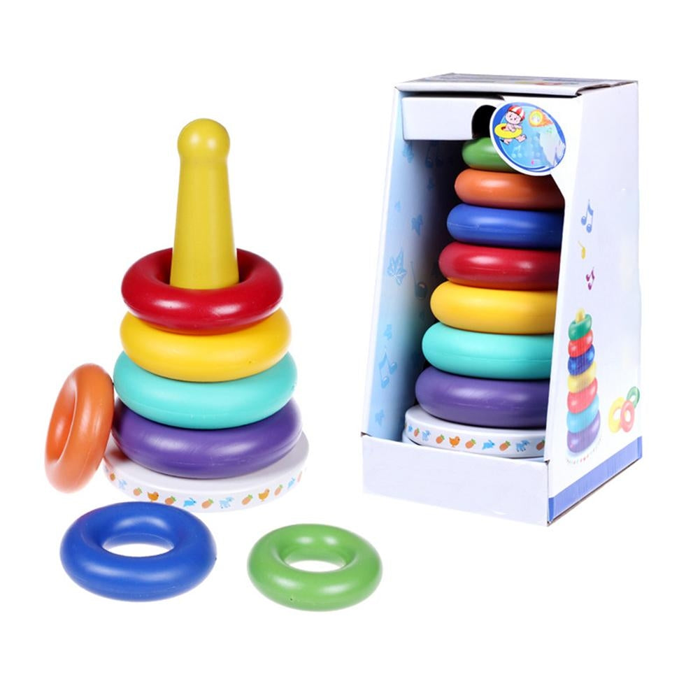 Rainbow Stacking Ring Tower