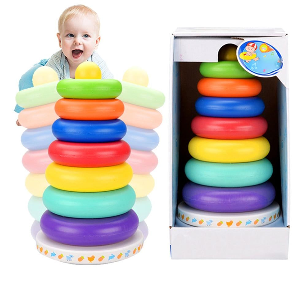 Rainbow Stacking Ring Tower