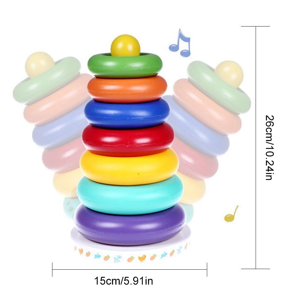 Rainbow Stacking Ring Tower