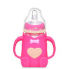 Glass Baby Bottles with Silicone Top